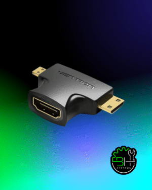 Adaptador 2 En 1 Mini HDMI Y Micro HDMI Macho A HDMI Hembra Vent