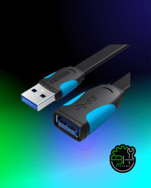 Alargue USB 3.0 Cable 2 M Extensor Alta Velocidad Vention Negro