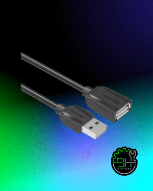 Cable Alargue USB 2.0 Macho A Hembra 3m 480mbps Vention Negro