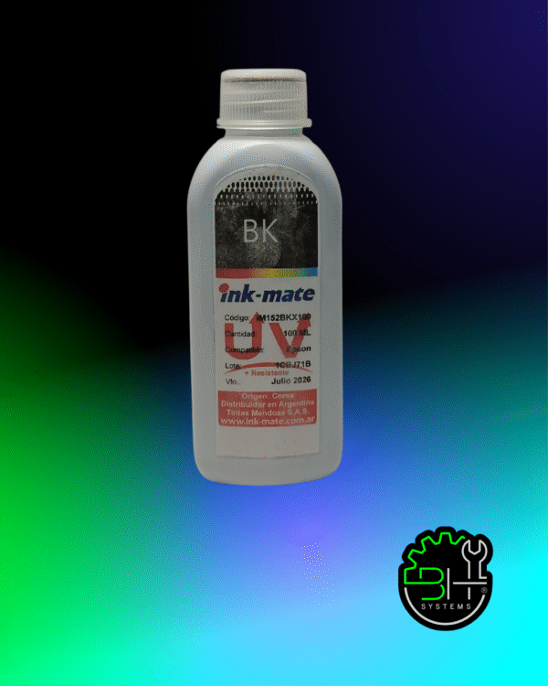 Tinta Ink-Mate Epson Negra UV x 100cc