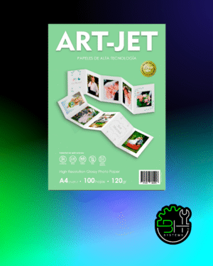 Papel Fotografico Brillante Art-jet 120grs A4 x 100Hojas