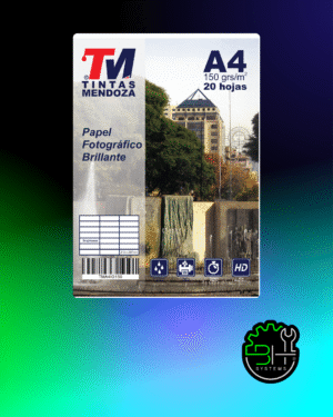 Papel Fotográfico Glossy A4 150gr x 20 Hojas