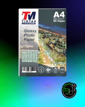 Papel Fotográfico Glossy A4 260gr x 20 Hojas