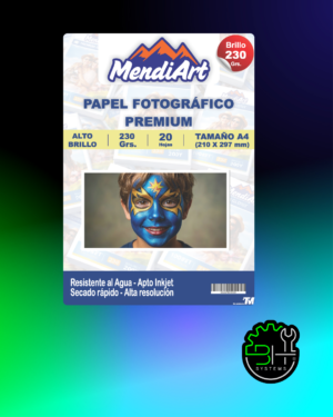 Papel Fotográfico Premium MendiArt A4 230grs 20 Hojas