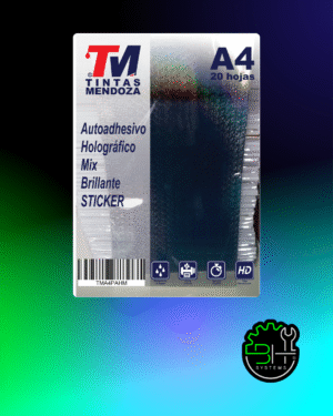 Polipropileno Autoadhesivo Holográfico Mix A4 x 20 hjs
