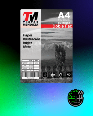 Papel Ilustracion Mate Doble Faz A4 140grs x 50 Hojas