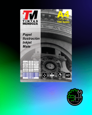 Papel Inkjet Mate A4 128gr x 100 Hojas