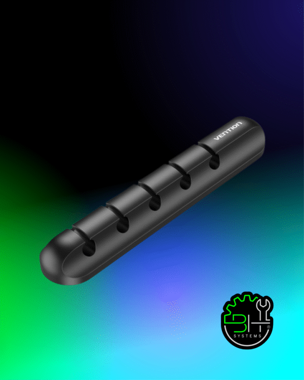 Organizador de 5 Cables X2 Escritorio C7 Adhesivo 3M Vention Neg