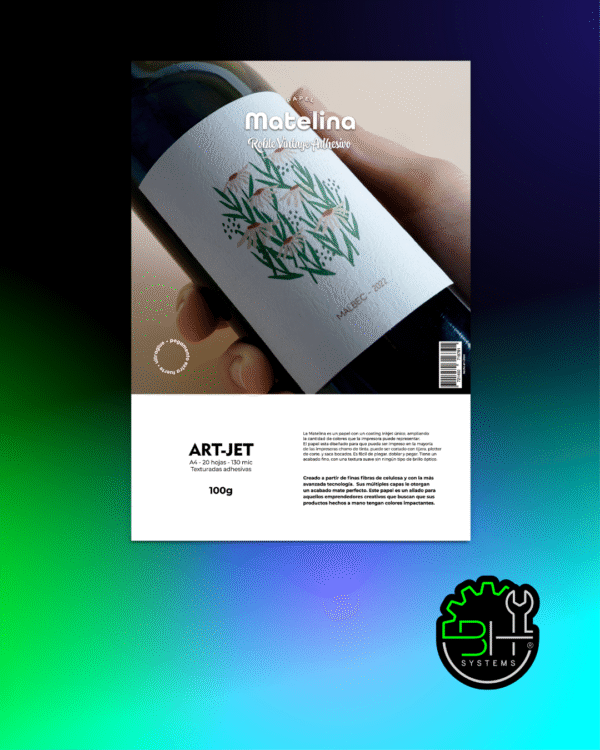 Matelina Adhesiva Roble Vintage Art-jet A4 x 20Hojas.