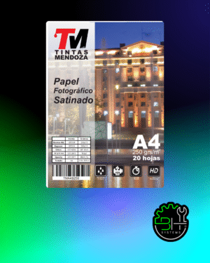 Papel Fotográfico Satinado A4 250gr x 20 Hojas