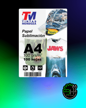 Papel Sublimación  A4 100gr x 100 Hojas