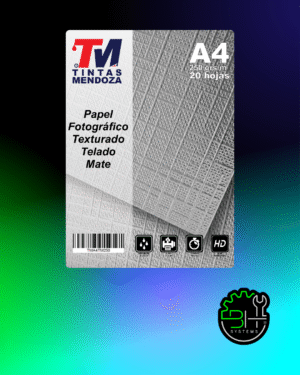 Papel Fotográfico Texturado Mate A4 250gr x 20 Hojas