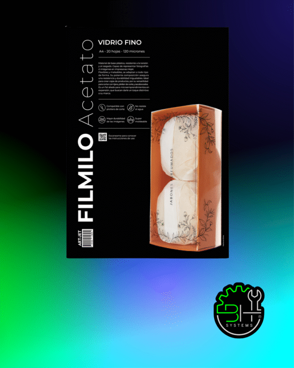 Filmilo Acetato Vidrio Fino Art-jet A4 x 20Hojas