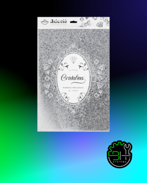 Cristalina Cuarzo Plateado Adorié 250grs A4 x 10Hojas