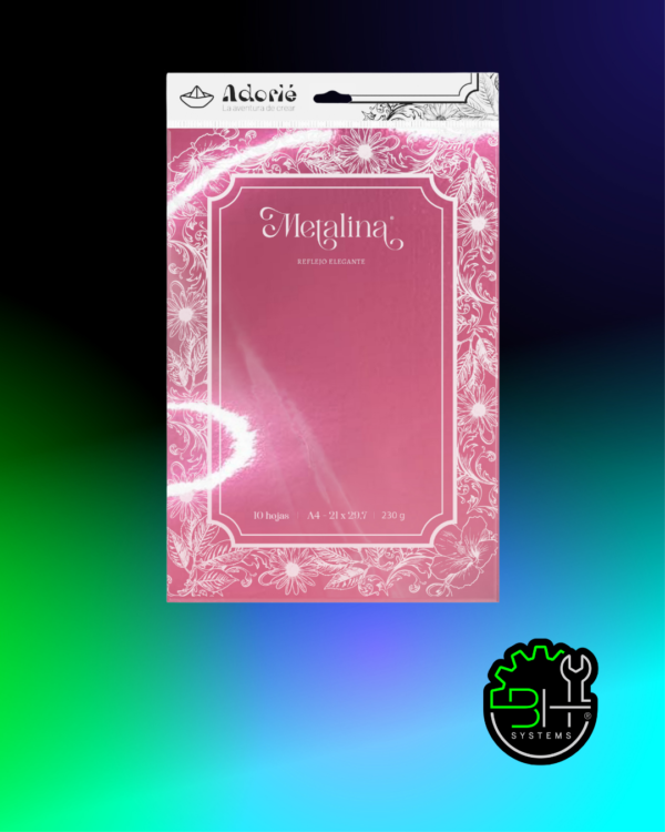 Metalina Malva Lila Adorié 230grs A4 x 10Hojas