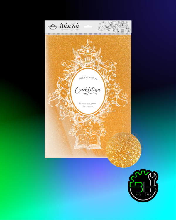 Cuentilina Naranja Llama Encantada Adorié 210grs A4 x 10Hojas