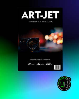 Papel Fotografico Brillante Art-jet 200grs A4 x 100Hojas