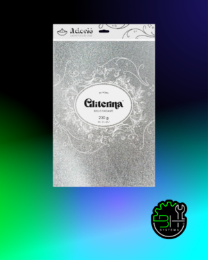 Gliterina Plata Lunar Adorié 230grs A4 x 20Hojas