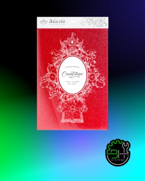 Cuentilina Rojo Corazón Adorié 210grs A4 x 10Hojas