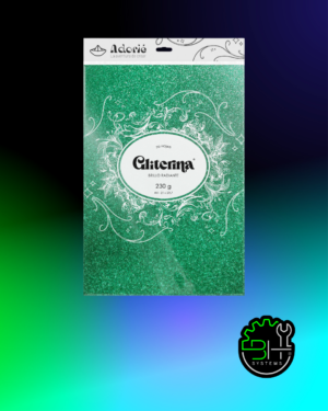 Gliterina Verde Jade Adorié 230grs A4 x 20Hojas