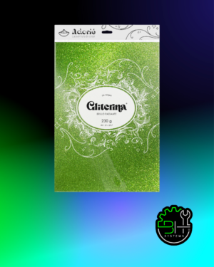 Gliterina Verde Oliva Adorié 230grs A4 x 20Hojas