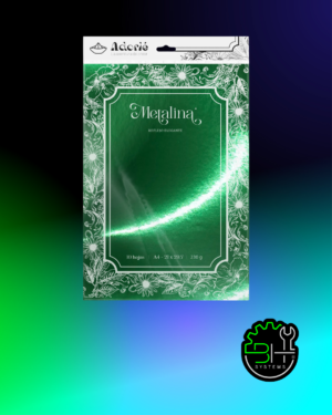 Metalina Verde Pistacho Adorié 230grs A4 x 10Hojas