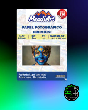 Papel Fotográfico Premium MendiArt A3+ 230grs 20 Hojas