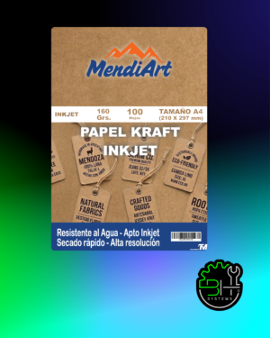 Papel Kraft Inkjet MendiArt A4 160gr x 100 Hojas